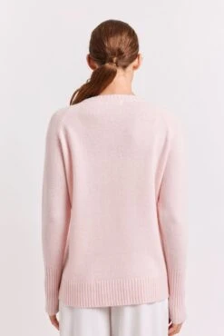 Fifi Crew Cashmere Sweater In Ballet -Deux Amies Shop alessandra sweater fifi crew cashmere sweater in ballet 41227882037542