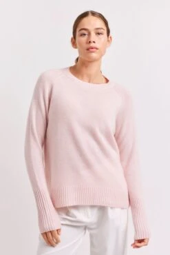 Fifi Crew Cashmere Sweater In Ballet