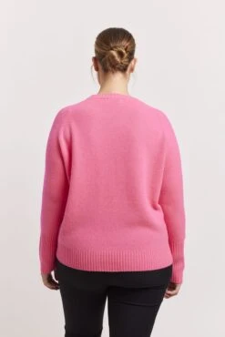 Fifi Crew Cashmere Sweater In Electric Pink 11 Fifi Crew Cashmere Sweater In Electric Pink -Deux Amies Shop alessandra sweater fifi crew cashmere sweater in electric pink 41227893670182