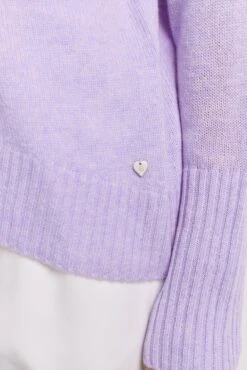 Fifi Crew Cashmere Sweater In Lavender 6 Fifi Crew Cashmere Sweater In Lavender -Deux Amies Shop alessandra sweater fifi crew cashmere sweater in lavender 41227937710374