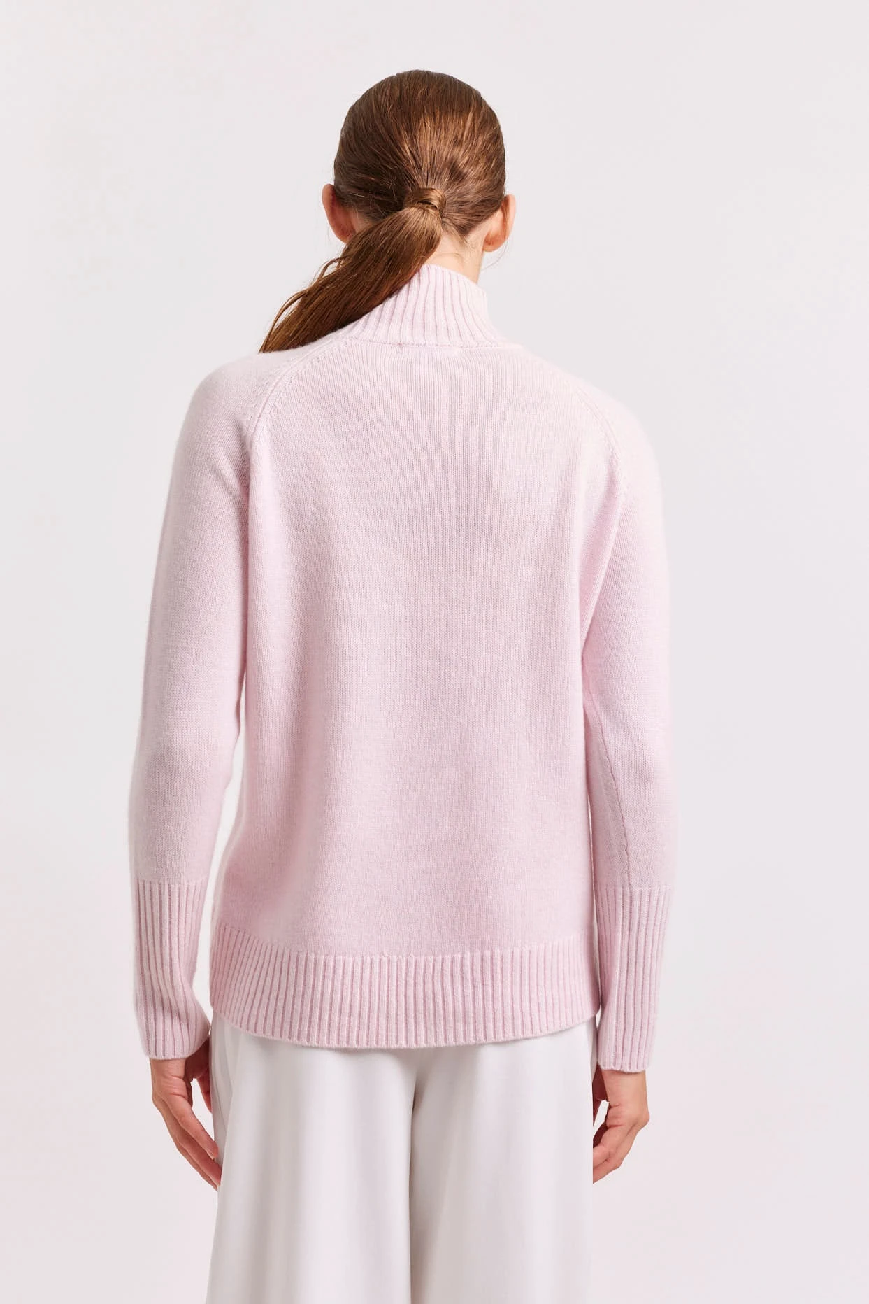 Fifi Polo Cashmere Sweater In Ballet 4 Fifi Polo Cashmere Sweater In Ballet - Image 4