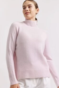 Fifi Polo Cashmere Sweater In Ballet